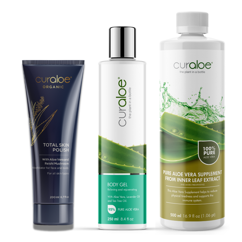 Curaloe Skin & Body Starter Kit - Ultimate Aloe Vera Rejuvenation