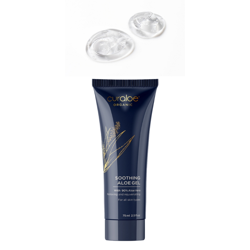 Curaloe Beruhigendes Aloe Vera Gel – Aloe Vera und Lavendel zur Linderung  der Haut