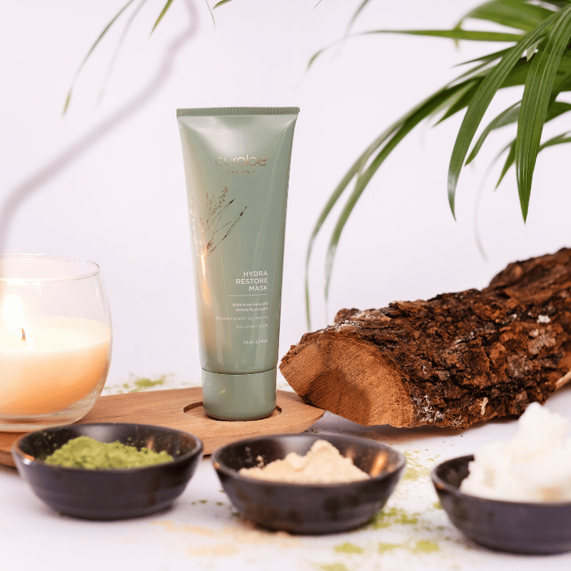 Organic Hydra Restore Mask - 65% Aloe Vera and Reishi Mushroom