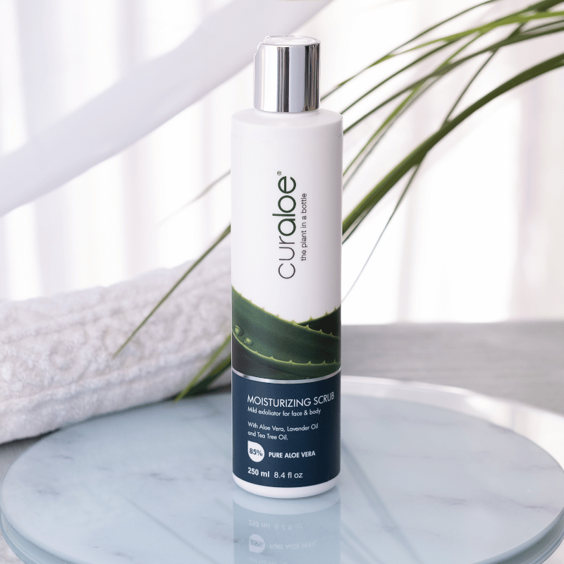 Curaloe Moisturizing Scrub - Gentle Exfoliation for Face and Body