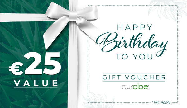 Curaloe Geburtstagsgeschenkkarte – das perfekte Geburtstagsgeschenk