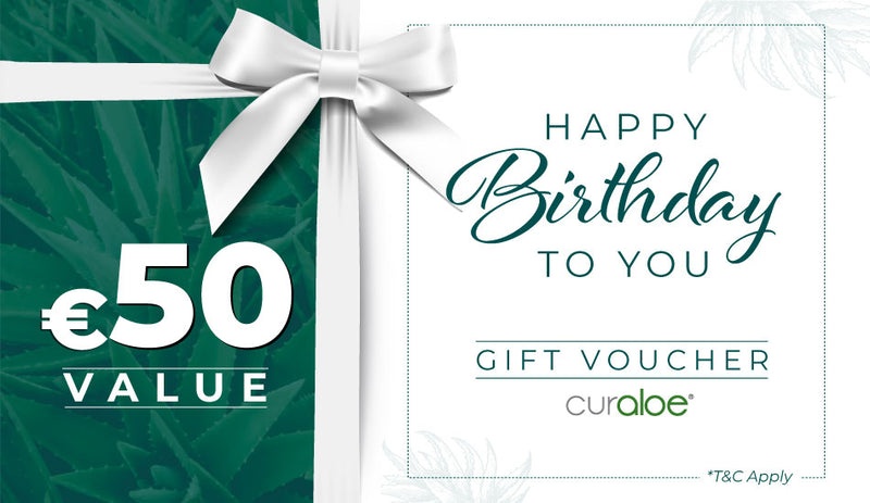 Curaloe verjaardagscadeaukaart - het perfecte verjaardagscadeau