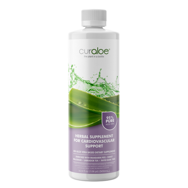 Suplemento de apoyo cardiovascular - 95% aloe vera + hierbas naturales para la salud del corazón