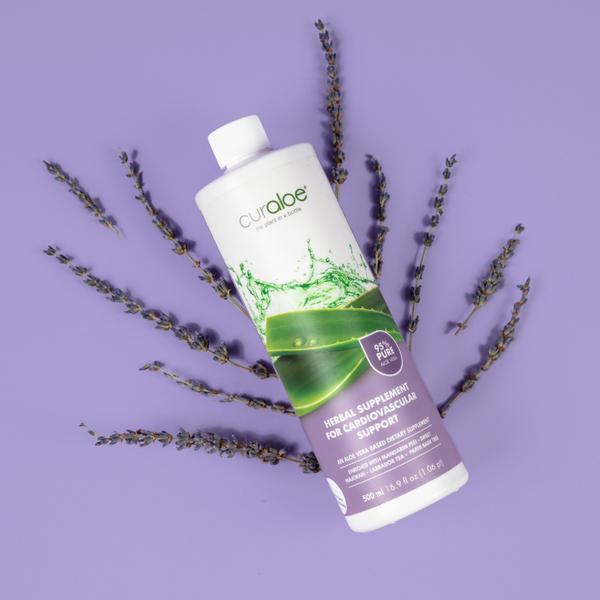 Suplemento de apoyo cardiovascular - 95% aloe vera + hierbas naturales para la salud del corazón