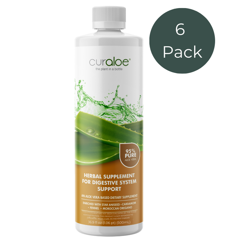 Pack économique de supplément de soutien digestif - 95 % d'aloe vera + herbes pour une digestion saine