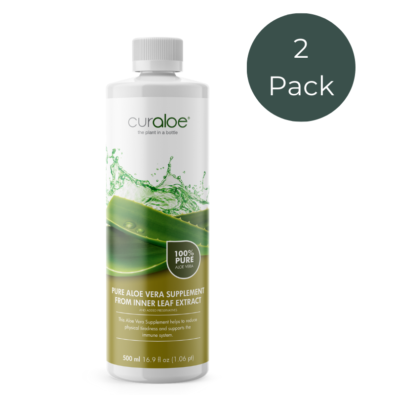 Pure Aloe Vera Supplement Vitamin Shot Value Pack – 100 % Aloe Vera