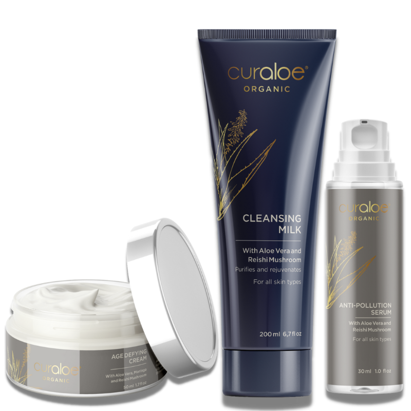 Organic Aloe Vera Essential Skincare Set