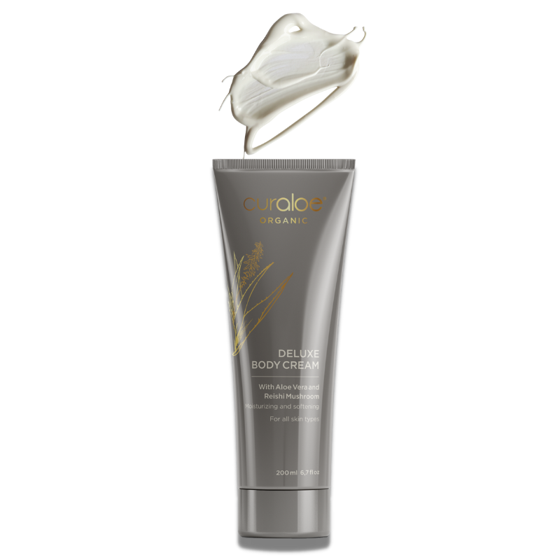 Organic Deluxe Body Cream - 67% Aloe Vera & Reishi for Youthful Skin