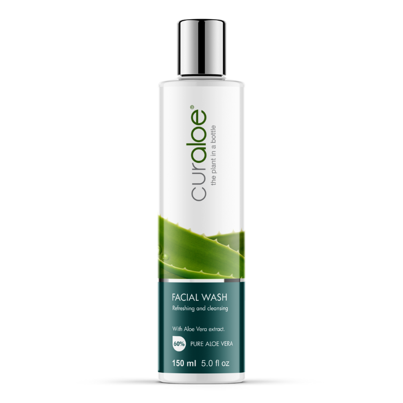 Curaloe Facial Wash Cleanser - Aloe Vera for Deep Pore Cleansing