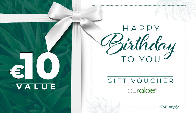 Curaloe verjaardagscadeaukaart - het perfecte verjaardagscadeau