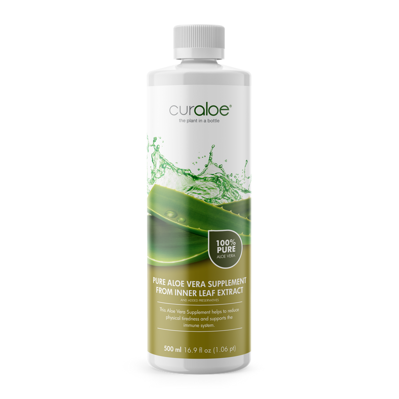 Reines Aloe-Vera-Ergänzungsmittel aus Blattinnenextrakt – Vitamin Shot – 100 % Aloe Vera